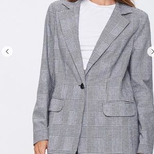 Never worn grey blazer with brown buttons